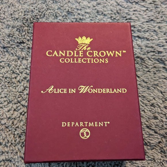 Dept. 56 Candle Crown Collection Alice in wonderland Mad Hatter Figurine - Picture 2 of 5